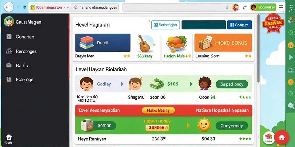 x168 - Level permainan yang beragam dan menantang.